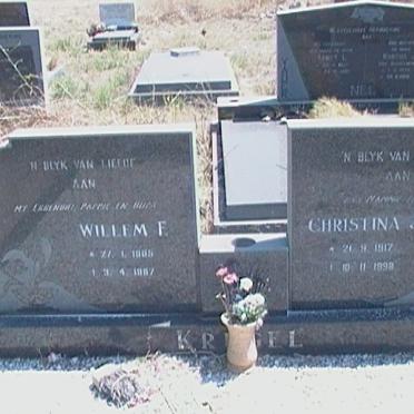 KRUGEL Willem F. 190?-19?7 &amp;Christina J. 1917-1998
