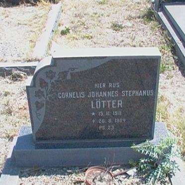 LOTTER Cornelis Johannes Stephanus 1911-1984