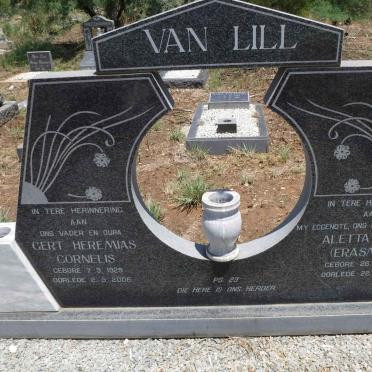LILL Gert Heremias Cornelis, van 1929-2005 &amp; Aletta Sophia ERASMUS 1939-1993