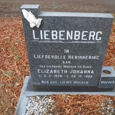 LIEBENBERG Elizabeth Johanna 1928-1995