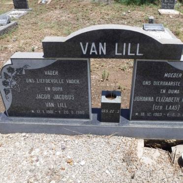 LILL Jacob Jacobus, van 1901-1980 &amp; Johanna Elizabeth Margaretha  LAAS 1903-1982