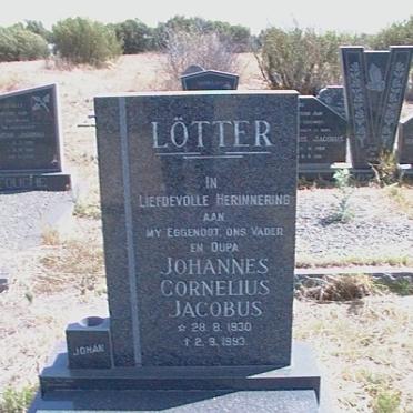LOTTER Johannes Cornelius Jacobus 1930-1993