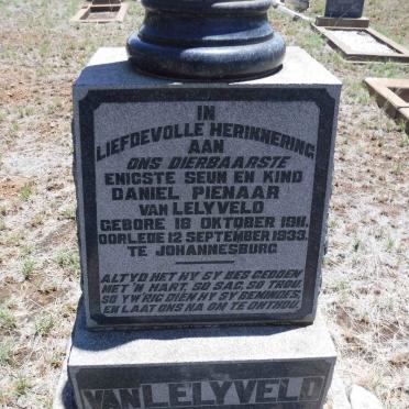 LELYVELD Daniel Pienaar, van 1911-1933