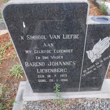 LIEBENBERG Barend Johannes 1913-1966