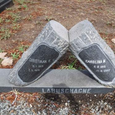 LABUSCHAGNE Christiaan E.C. 1913-1970 &amp; Carolina M. 1915-2002