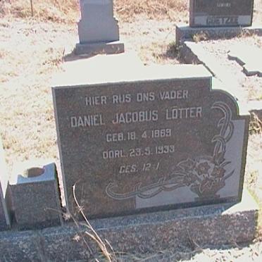 LOTTER Daniel Jacobus 1869-1933 &amp; Philippina Johanna COETZEE 18?1-1930