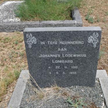 LOMBARD Johannes Lodewikus 1910-1959