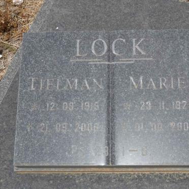 LOCK Tielman 1915-2008 &amp; Marie 1924-2007