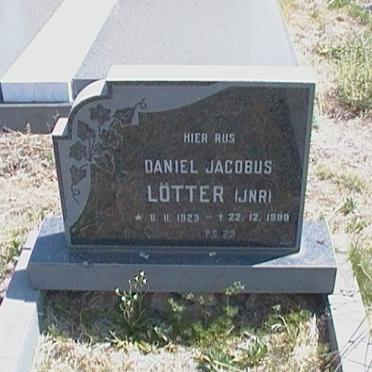 LOTTER Daniel Jacobus 1923-1999