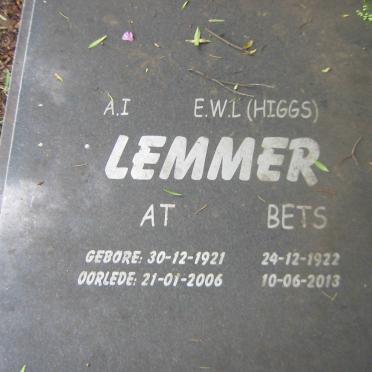 LEMMER A.I. 1921-2006 &amp; E.W.L. HIGGS 1922-2013