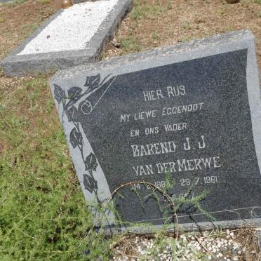 MERWE Barend J.J., van der 188?-1961