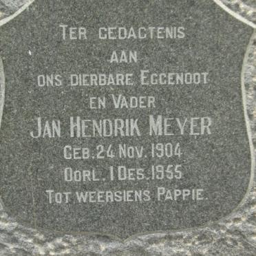 MEYER Jan Hendrik  1904-1955