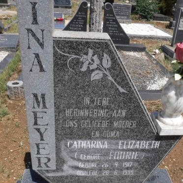 MEYER Catharina Elizabeth nee FOURIE 1917-1995