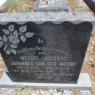 MERWE Wessel Jacobus Johannes, van der 1960-1970