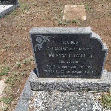 MARAIS Johanna Elizabeth nee JOUBERT 1930-1964