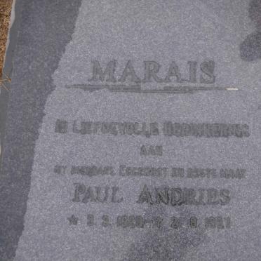 MARAIS Paul Andries 1929-1997 &amp; Louwrina 1923-2009