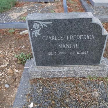 MANTHE Charles Frederick 1906-1967