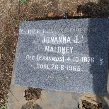 MALONEY Johanna J. nee ERASMUS 1876-1965