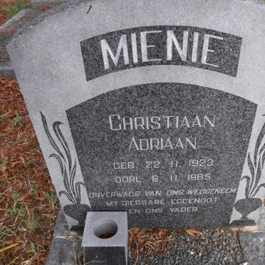 MIENIE Christiaan Adriaan 1923-1965