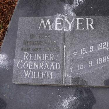 MEYER Reinier Coenraad Willem 1921-1989