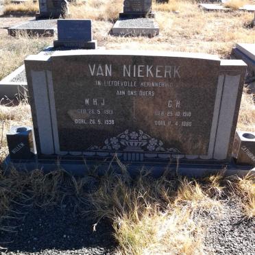 NIEKERK W.H.J., van 1913-1998 &amp; G.H. 1918-1980