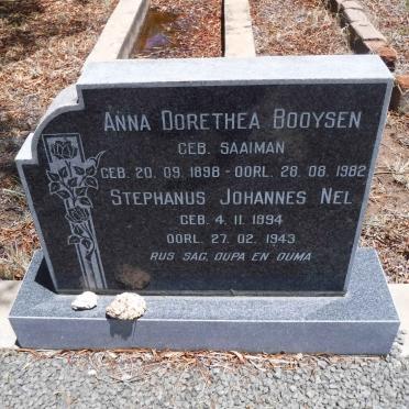 NEL Stephanus Johannes 1894-1943 &amp; Anna Dorethea Booysen SAAIMAN 1898-1982