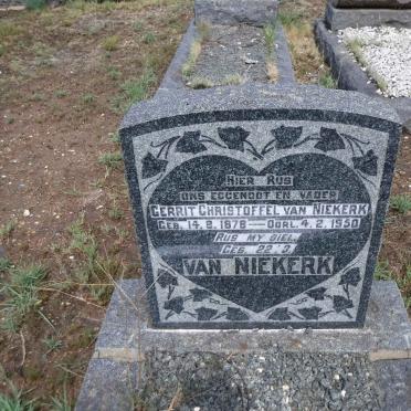 NIEKERK Gerrit Christoffel, van 1878-1950