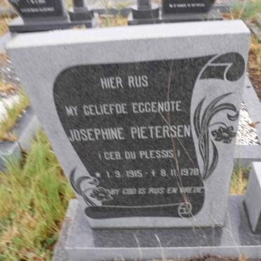 PIETERSEN Josephine nee DU PLESSIS 1915-1978
