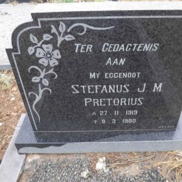 PRETORIUS Stefanus J.M. 1919-1980