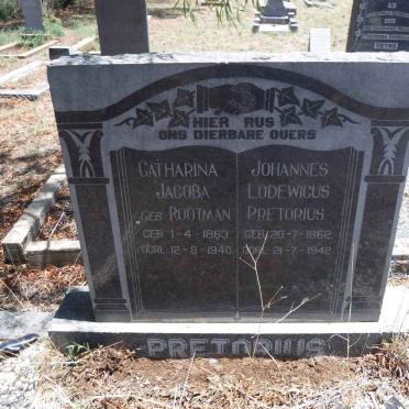 PRETORIUS Johannes Lodewicus 1862-1942 &amp; Catharina Jacoba ROOTMAN 1863-1940