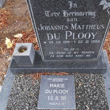 PLOOY Johannes Mattheus, du 1914-1989 &amp; Marie 1920-2011