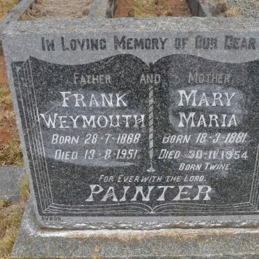 PAINTER Frank Weymouth 1868-1951 &amp; Mary Maria TWINE 1881-1954