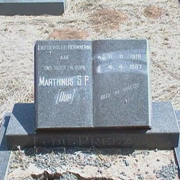 PREEZ Marthinus S.P., du 1916-1987