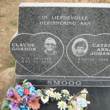 SMOOG Claude Gordon 1946-2017 &amp; Catrina Anna Johanna 1949-