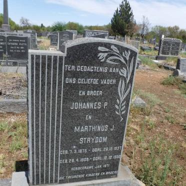 STRYDOM Johannes P. 1875-1937 :: STRYDOM  Marthinus J. 1909-1932