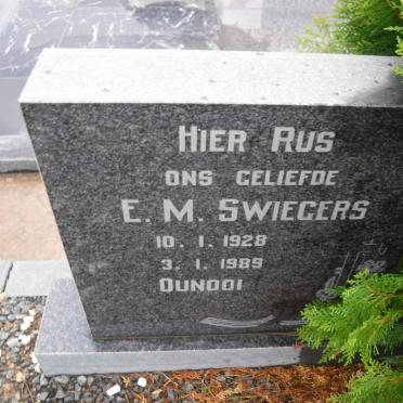SWIEGERS E.M. 1928-1989