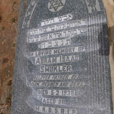 SMUKLER Abram Isaac -1938