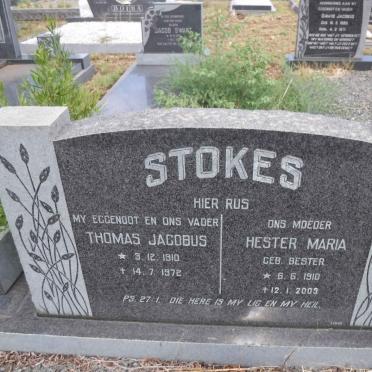 STOKES Thomas Jacobus 1910-1972 &amp; Hester Maria BESTER 1910-2003