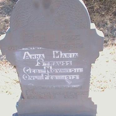 STRAUSS Anna Maria 1911-1912