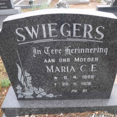 SWIEGERS Maria C.E. 1889-1978