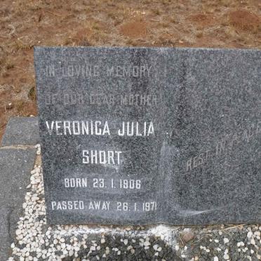 SHORT Veronica Julia 1906-1971