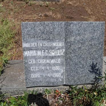 SCHOLTZ Maria M.E.C. nee GROENEWALD 1888-1960