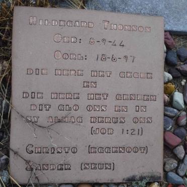 THOMSON Hildegard 1944-1997