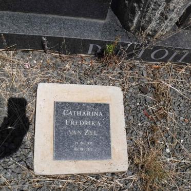 ZYL Catharina Fredrika, van 1933-2012