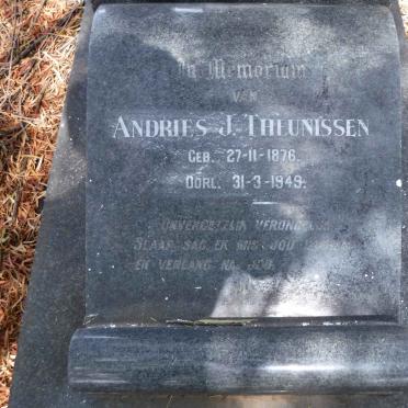 THEUNISSEN Andries J. 1876-1949