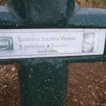 VENTER Susanna Jacoba 1924-2018