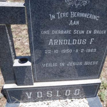 VOSLOO Arnoldus F. 1950-1963