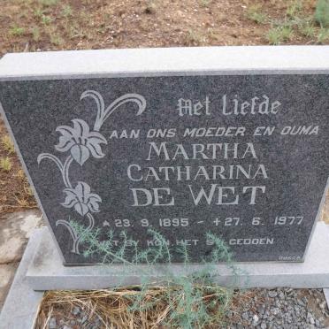 WET Martha Catharina, de 1895-1977