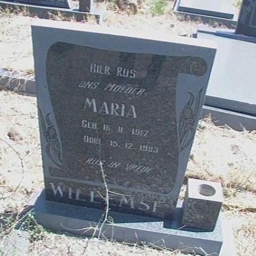 WILLEMSE Maria 1917-1983
