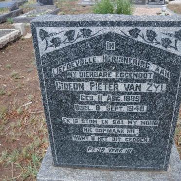 ZYL Gideon Pieter, van 1889-1948